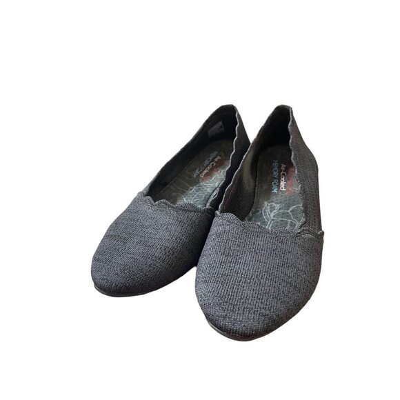 Skechers Women's Cleo scalloped Knit flat shoes slip on Ballet Flats Size 8.5 - Picture 1 of 6